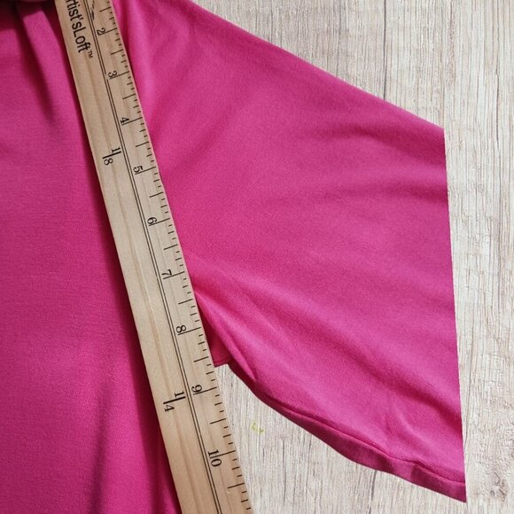 Chicos Womens long Sleeve Top Size 1 Hot Pink - Picture 8 of 14